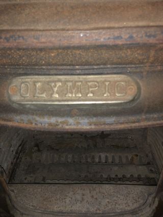 Vintage Cast Iron Wood Burning Stove Olympia 4