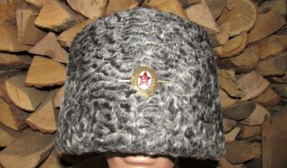 Winter Sheepskin - 100 Fur Hat Papakha Colonel Storage Warehouse S60