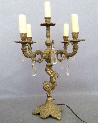 Big Antique French Lamp Base Early 1900 