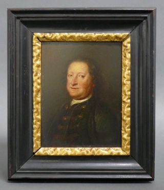Fine Antique 18th Century Nathaniel Hone Scholar Academia Portrait Of A Man
