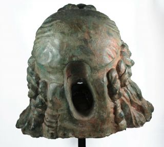 Massive Over Life - Size Roman Greek Bronze Head / Bust Zeus / Poseidon Hercules 5