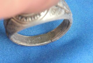 Vintage Sterling Silver US MC ring size - 11.  702 3