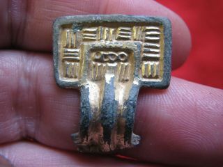 Fantastic Anglo Saxon Gold Gilded Brooch