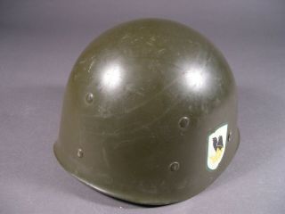 WWII U.  S.  Military M1 Helmet Liner,  Westinghouse,  Post War Decals 3