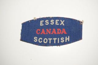 Essex Scottish Regiment Of Canada Canadian Wwii Shoulder Title Patch P9511