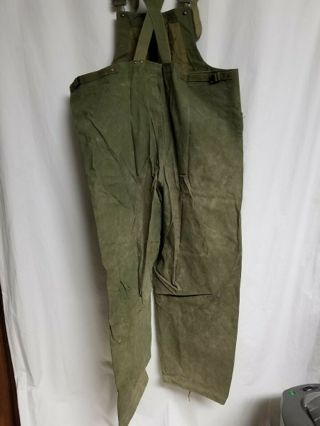 WWII US Navy Foul Weather Parka and Bibs 11
