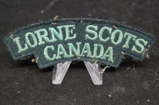 Ww2 Canadian Lorne Scots Regiment British Made Shoulder Title