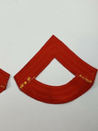 RARE 1912 - 1922 USMC ENLISTED DRESS QUARTER MASTER SERGEANT CHEVRONS Marine 6