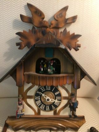Vintage Black Forest Heco Cuckoo Clock.  Runs Perfectly.  Germany