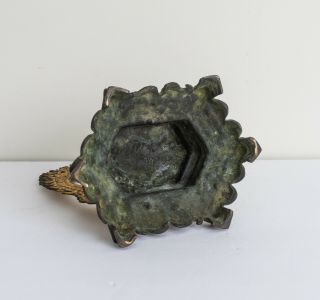 Chinese Antique/Vintage Gilt Bronze Buddhist Base,  1900 - 1960 7
