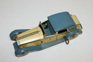 Scarce Vintage Wells English Tin Litho Wind - Up Rolls Royce Limousine Car EX L@@K 9