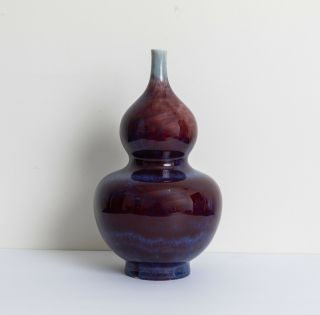 Chinese Antique/vintage Flambe Glazed Vase,  1890 - 1950