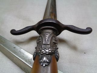 ANTIQUE STILETTO DAGGER ITALIAN / FRENCH PROSTITUTES PERSONAL DIRK.  Bowie knife 3