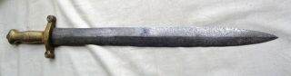 Dated 1850 Antique French 1831 Pat.  Sword Naval Briquet American Civil War Etc