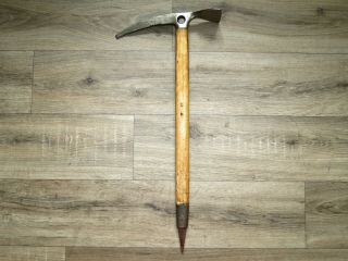 70s Camp Chouinard - Frost Wooden Ice Axe Vintage Eispickl Piolet - Made In Italy