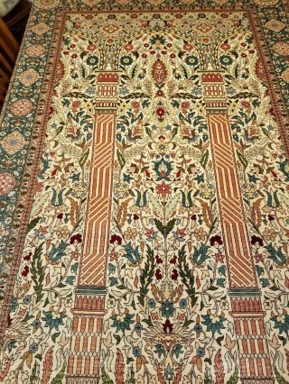 Silk Turkish Hereke 66 " X 43 " Signed