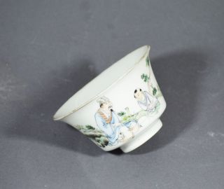 ANTIQUE CHINESE FAMILLE ROSE PORCELAIN TEA CUP POT QING DYNASTY CALLIGRAPHY 7