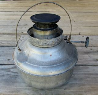 Antique Perfection Heater Model 735 Firelight w/ Stunning Glass Globe Complete 3
