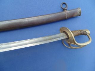French Man Troop Sword Mle 1822 Cavalr W Scabard Same Nummer Chatellerault