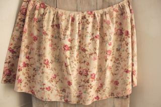 Shabby Chic Fabric Vintage French Floral Design Material Pink Faded Curtain Cafe