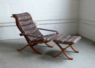 Ingmar Relling For Westnofa Siesta High Back " Flex " Easy Chair Lounge Chair