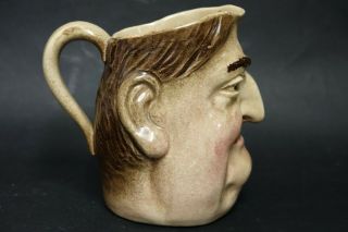 VERY OLD WATCOMBE TORQUAY WARE FACE JUG - CHARACTER JUG VERY RARE SCARY FACE 4