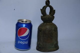 INTERESTING EARLY LOOKING CHINESE TIBETAN BELL - UNUSUAL EXAMPLE - VERY RARE 11
