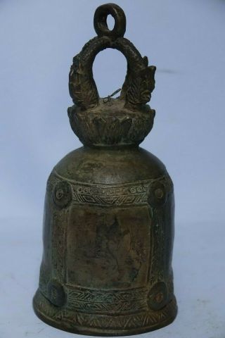 Interesting Early Looking Chinese Tibetan Bell - Unusual Example - Very Rare