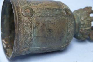 INTERESTING EARLY LOOKING CHINESE TIBETAN BELL - UNUSUAL EXAMPLE - VERY RARE 7