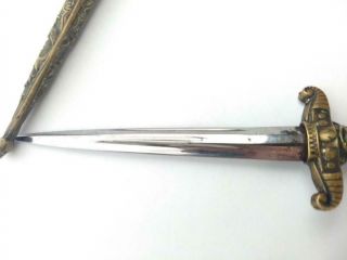 Rare 1800s Italian French Prostitute ' s Hand Crafted Erotic Stiletto Dagger Knife 10