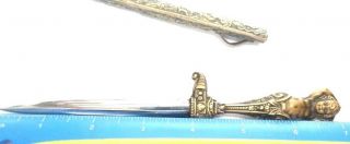 Rare 1800s Italian French Prostitute ' s Hand Crafted Erotic Stiletto Dagger Knife 8