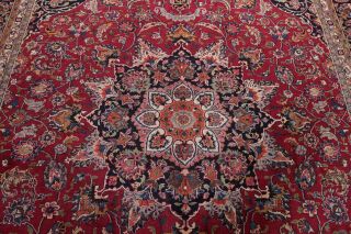 VINTAGE Traditional Floral Signed Persian Area Rug Hand - Knotted Oriental 10 ' x13 ' 4