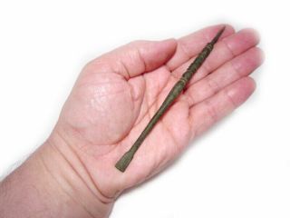 TOP,  RARE ROMAN BRONZE STYLUS,  WRITING TOOL, 9