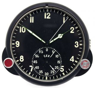 8 - day Soviet 70 ' s - made AirForce Panel Cockpit Clock 60CP / 60ChP for Su/MiG jets 2