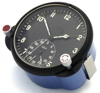 8 - day Soviet 70 ' s - made AirForce Panel Cockpit Clock 60CP / 60ChP for Su/MiG jets 4