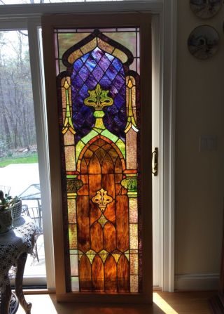 Stained Glass Window 28.  5 X 80