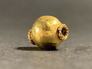 5 Of 6 - Stunning Ancient Viking Pure Gold Bead With Fine Detail Circa 800 - 1000ad