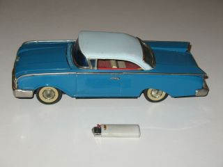Large Vintage 1960 Ford Fairlane Galaxie Starliner Japan Tin Friction Car