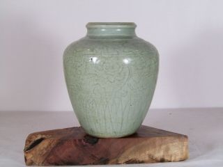 Ming Dynasty Chinese Longquan Celadon Vase