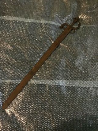 Rare Antique African Bakonga Mbole Sword 17th Century Portuguese Blade