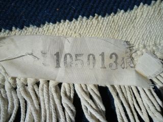 Vintage US Naval Academy Wool Rug (4.  8 Feet In Diameter) Navy & Gold 6