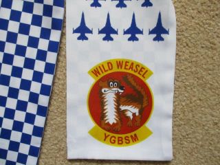 AIR FORCE SQUADRON PILOT SCARF USAF 55 FS FIGHTER SQN F - 16 WILD WEASEL 3