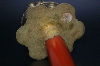 SG42 Japanese Antique Brass kagura - suzu (bell for Kagura) Shinto shrine maiden 3