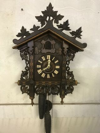 Vintage German Railroad Cuckoo Clock