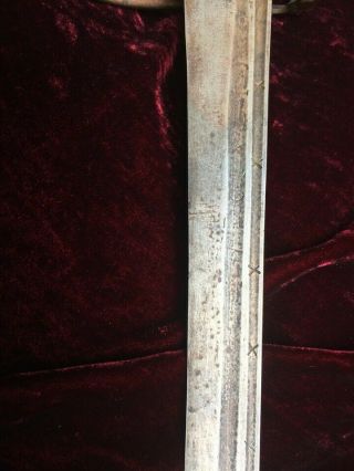 18th c.  American revolution era Scottish basket hilt back sword broadsword 11