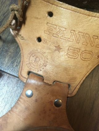 50s? Antique Mattel Fanner 50 Leather Holster Bullets Toy Hubley Rodeo Cap Gun 2