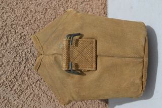 US WWI CANTEEN WEB BELT POUCH WW1 U.  S.  MILITARY RARE MAKER STAMP CAMPBELL 1918 3