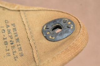 US WWI CANTEEN WEB BELT POUCH WW1 U.  S.  MILITARY RARE MAKER STAMP CAMPBELL 1918 5