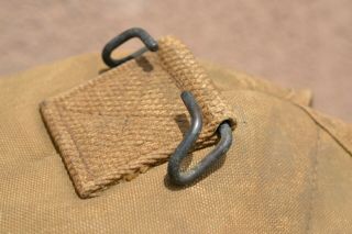 US WWI CANTEEN WEB BELT POUCH WW1 U.  S.  MILITARY RARE MAKER STAMP CAMPBELL 1918 7