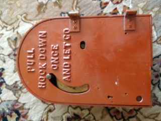 Antique Fire Alarm Box,  Vintage Peerless Red Fire Alarm Box Pull Station